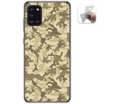 Tumundosmartphone Funda Gel Tpu para Samsung Galaxy A31 diseño Sand Camuflaje Dibujos