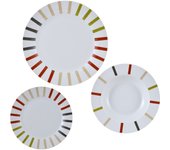 Set 12pc vajilla porcelana safari CASA BENETTON