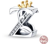 New in 26 A-Z Alphabet Beads 925 Sterling Silver Letter Charm Fits Original Pandora Charms Bracelet Silver Jewelry For Women