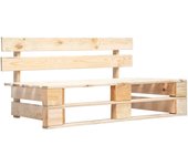 vidaXL Banco de palés para jardín madera