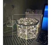 New DIY Tulip Mirror Cube Lamp Three-Dimensional Nightlight Material Package Handmade Craft Birthday Gifts Led Tulip Night Light