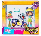 Pinypon Top Moto Girl con Muñeca y Moto Sets de accesorios Famosa