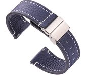 Genuin Leather Watchbands For Samsung Galaxy Watch 3 4 5 Strap Women Men18mm 20mm 22mm 24mm Wrist Band Deployment Clasp
