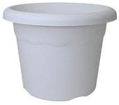Plastiken Maceta de Inyección Color Blanco Ø26 Cm Plástica - Alta Calidad