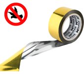Wolfpack Cinta Antipájaros Bimetalica 50mm X 100m - Protege Tus Cultivos de Forma Efectiva