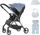 Foldable Baby Stroller Luxurious Portable Travel Baby Carriage Fold Pram High Landscape Shock Absorption Newborn Infant Stroller