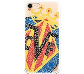 Funda original compatible con iPhone 7 | Villarreal mosaico | TPU MATE