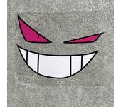 1PC Demon Smiling Face Creative Motorcycle Sticker Waterproof Motorbike Fuel Tank Helmet Electric Scooter Sunscreen Vinyl Decals