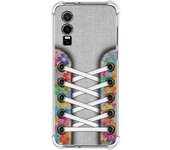 Funda Silicona Antigolpes para Vivo Y76 5G diseño Zapatillas 04 Dibujos