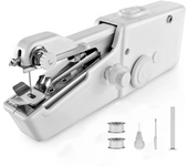 Mini máquina de coser a mano,minimáquina de coser para viaje en casa mas hilo.usas 4 AA PILAS（NO INCULIDO）