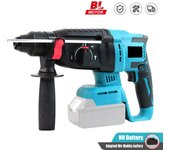 taladro rotativo inalámbrico sin escobillas, 2000W, 10600IPM, martillo eléctrico recargable, taladro de impacto para batería Makita