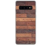 Tumundosmartphone Funda Gel Tpu para Samsung Galaxy S10 Plus diseño Madera 03 Dibujos