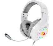 Redragon - HYLAS Auricular Gaming RGB 3.5mm Micrófono Blanco