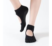 Women Non-Slip Five Fingers Pilates Socks Breathable Fitness Cotton Yoga Sock Ladies Gym Workout Ballet Dance Sports Socks