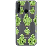 Tumundosmartphone Funda Gel Transparente para Huawei Honor 20 Lite diseño Cactus Dibujos