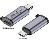 USB Type-C Adapter Type C To Lightning To Micro Mini USB Female To Male Converters For Xiaomi Samsung Charger Data Cable