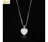 Natural Stone Crystal Perfume Bottle Necklace Healing Amethysts Heart  Pendant Reiki Essential Oil Diffuser Necklace Women H410