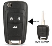 jingyuqin 2/3 BTN  Upgrade Folding Flip Remote Control Car Key Shell Fob For Chevrolet Cruze Aveo Fit Opel YM28/HU46 Key Blade