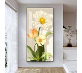 Vintage Flowers Canvas Prints Painting Nordic Wall Art Chic White Yellow Flower Sunflower Posters Decor Living Room Decoration