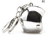 New Motorcycle Safety Helmet Keychain Female Men's Hard Hat Heavy Metal Rock Car Keychain Bag Keychain Jewelry Gift