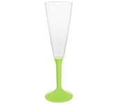 MONOUSO | Copa Reutilizable PS Pie Verde Lima Cava 160ml 2P (20 Uds)
