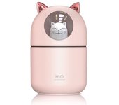 300ML  Air Humidifier Cute Cat Ultra-Silent USB Office Household Bedroom Car Aromatherapy Air Purifier with Led Cool Mist Spray