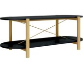 vidaXL Mesa de centro madera contrachapada 110x48x40 cm Blanco, Negro, Marrón Mesita de Salón o Comedor o Auxiliar Mesa de Café Meuble Salón