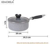 Sartén De Piedra Duradera 28/26/24/20cm Wok Antiadherente Para Inducción Y Espove De Gas Sin Tapa Para Los Productos Y Panqueques