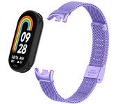 Stainless steel strap for Xiaomi Smart band 9/nfc stainless steel mesh metal buckle, strap for miband 8 replacement strap
