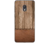 Tumundosmartphone Funda Gel Tpu para Alcatel 1C 2019 diseño Madera 09 Dibujos