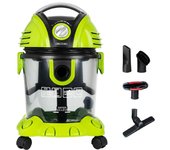 Cecotec Aspirador de Sólidos y Líquidos sin Bolsas Wet&Dry T. 1400 W, 15 L, Filtro HEPA y Filtro de Agua, 5 Accesorios