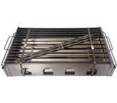 UD - Parrilla Portátil de Carbón para Asados | Barbacoa Compacta de Acero | Ideal para Camping, Picnic y Jardín