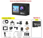 5K Action Camera 4K60FPS Dual IPS Touch LCD DVR EIS 170° 30M Waterproof 5X Zoom Sport Camera With Wireless Mic&Remote Control