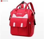 Mommy Mother and Baby Backpack Outing Student Bag New Fashion Portable Shoulder Large Capacity Multi-functional Shoulder