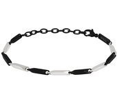 Joyería Colección BREIL BOLD, PULSERAS DE HOMBRO EN PLATA, NEGRA Talla 22 SIN PIEDRAS - TJ3423
