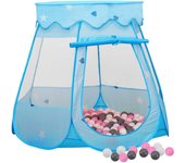 Tienda de campaña Infantil Azul con 250 Bolas 102x102x82 cm