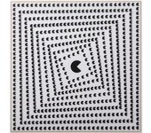 Adda Home Cuadro Pacman Espiral 100x3x100 Cm Arte Moderno Decoración de Pared
