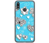 Tumundosmartphone Funda Gel Tpu para Huawei P20 Lite Diseño Mariposas Dibujos