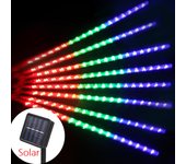 30/50cm 8 Tubes Led Meteor Shower Solar Led String Lights Outdoor Fairy Garland Christmas Tree Decor Garden Patio Street Lights