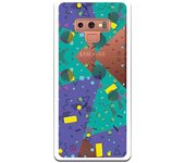 Funda compatible con Samsung Galaxy Note 9 - Geometría Abstracta fondo Azul