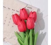 5/10Pcs Tulip Flowers Artificial Tulip Bouquet PE Foam Fake Flower for Wedding Ceremony Decor Home Garden Bouquet Decoration