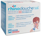 Rhinodouche Sal 40 Sobres - Solución Salina con Xilitol Para Irrigación Nasal