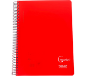 Maxia Market Cuaderno Libreta A4 23.1 X 29.5 Cm Microperforado Espiral Forrado Tapa Plástica 120 Hojas 90g Cuadrícula 5 X 5 Mm