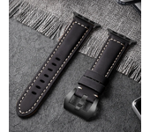 For Apple Watch Band High Quality Leather Strap Men for Series 10 9 7 8 6 SE Ultra 3 49mm 44mm Watch Band 45mm 41mm 46mm 42mm