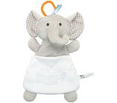 Bonita y creativa toalla de confort con forma de elefante y oveja de dibujos animados para bebé, bolsa de dulces de peluche para guardar suministros para madres e hijos.
