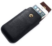 DFV mobile - Nuevo Diseño Funda Piel Estuche Cinturón Vertical con Cierre Magnético para VSMART BEE (2019) - Negra