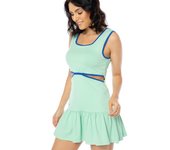 By Lina Roka - Vestido Tenis para Mujer - Modelo Loli - Elaborado en Poliamida y Elastano - Libertad de Movimientos - Ideal para Pádel, Tenis o Golf - Tejido Transpirable