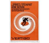 22 Designs Hitchcock Movie Vertigo Whitepaper Poster Artwork Homedecal Fancy Wall Sticker for Coffee House Bar