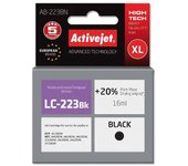 Activejet Cartucho de Tinta Compatible Lc223bk para Brother - Alto Rendimiento XL - Tinta a Base de Pigmentos - Negro