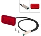 Rear Tail Light for Xiaomi Mi3 Lite Electric Scooter Accessories Brake Warning Flashing Light KickScooter Fender Rear Tail Light